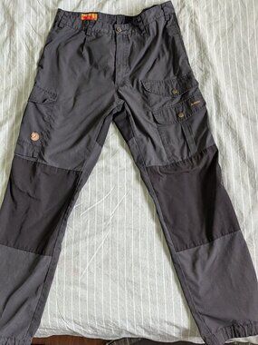 Fjallraven Vidda Pro Pants Mens 34x32 Dark Grey G-1000 *Branding logo*
